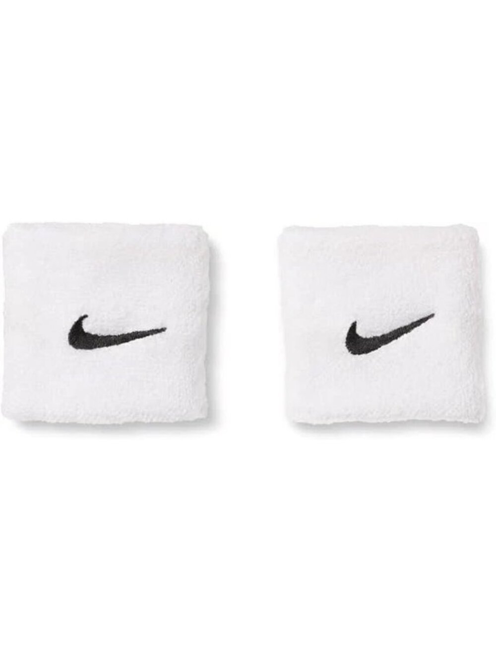 Nike Swoosh Classic Wristbands 2 Pack White Black One Pair Adult Unisex